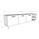 TV Unit Safir Oak & White T-19