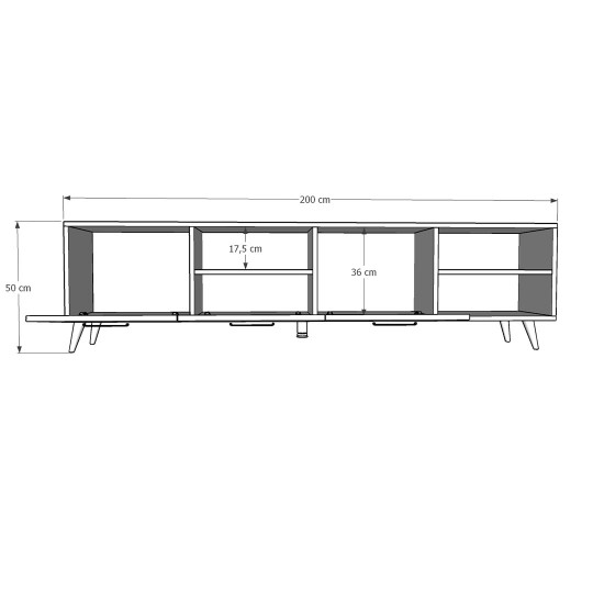 TV Unit Petra & White T-20