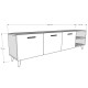 TV Unit Dark Grey T-21