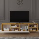 TV Unit African Walnut & White T-23