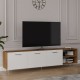 TV Unit Walnut & White T-26